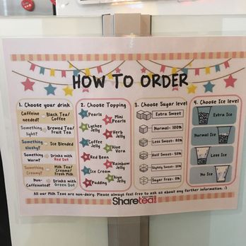 Sharetea - How to order. It's a freaking art form! - Coffee & Tea Near Me - Renton, Washington