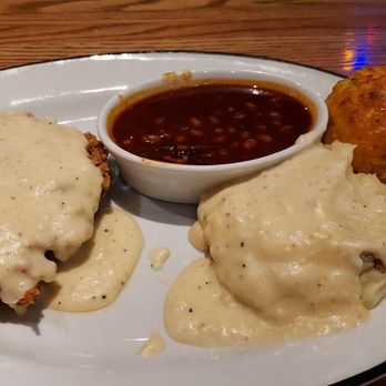 54th Street Scratch Grill & Bar - Chicken fried chicken, mashed potatoes and brisket baked beans - American Near Me - Chesterfield, Missouri