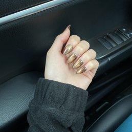 brown cat eye nails brown cat eye nails