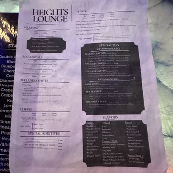 Heights Lounge - menu - Lounges Near Me - Tampa, Florida