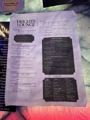 Menu photo 2 Heights Lounge Tampa, FL