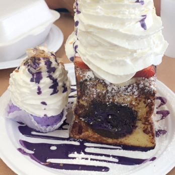 Button Up Cafe - Ube French Toast - Breakfast & Brunch Near Me - Pearl City, Hawaii