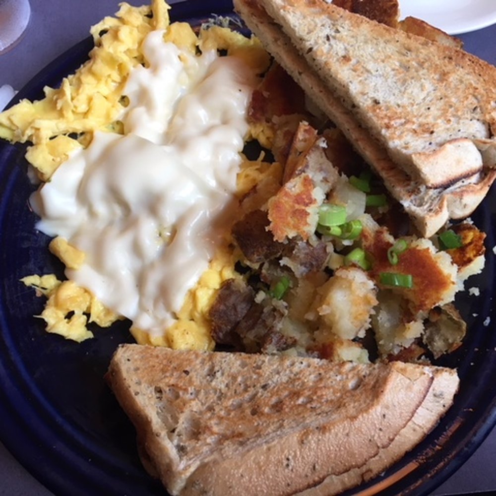 The Pantry - Scrambled eggs and cheese, potatoes and multigrain toast. A simple order -- but the fresh ingredients made everything beyond delicious! - Breakfast & Brunch Near Me - New Haven, Connecticut The Pantry - Scrambled eggs and cheese, potatoes and multigrain toast. A simple order -- but the fresh ingredients made everything beyond delicious! - Breakfast & Brunch Near Me - New Haven, Connecticut