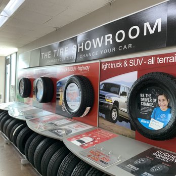 Firestone Complete Auto Care - Tire display inside store - Tires Near Me - West Bloomfield, Michigan