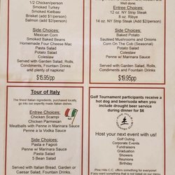 Pine Hills Grille - On-site catering menu