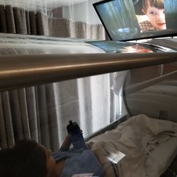 Healing with Hyperbarics - 10y/o girl in hyperbaric chamber. This helps with her seizures and her migraines. She loves going in and coming out WITH NO HEADACHES!