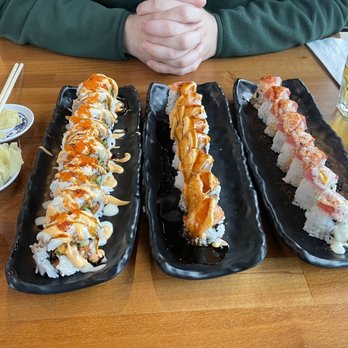 Bento Box - L-R: King Kong Roll, Alex Roll, Nalla Roll .. each was very delicious - Japanese Near Me - Sacramento, California Bento Box - L-R: King Kong Roll, Alex Roll, Nalla Roll .. each was very delicious - Japanese Near Me - Sacramento, California