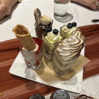 Seasons 52 - Dessert variety. Some better than others. The Chocolate was the best! - New American Near Me - San Diego, California Seasons 52 - Dessert variety. Some better than others. The Chocolate was the best! - New American Near Me - San Diego, California