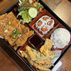 Prime Sushi & BBQ Chicken - Tonkatsu Bento Box