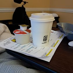 Orchard Park Health Care Center - This was an order of chicken broth, pudding and butter that I was sent one night for dinner.That's it not what I ordered.