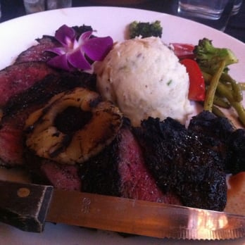 Bastien's - That night's special - 16 oz steak in a bourbon and brown sugar marinade, along with veggies and the habanero mashed potatoes. - Steakhouses Near Me - Denver, Colorado Bastien's - That night's special - 16 oz steak in a bourbon and brown sugar marinade, along with veggies and the habanero mashed potatoes. - Steakhouses Near Me - Denver, Colorado