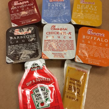 Chick-fil-A - Sauces galore - Fast Food Near Me - Saint George, Utah
