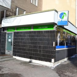 Kissaklinikka Felina - Ei mikään maailman houkuttelevin sisäänkäynti.
