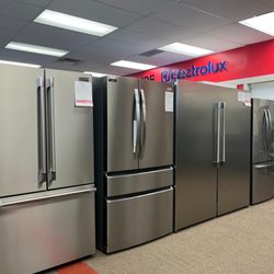 SMS Appliances – Calgary South - Stainless steel fridges and appliances -- refurbished and certified by our technicians.