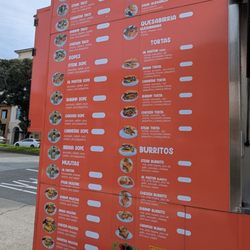 Brothers SF - Menu. No prices so ask before you order