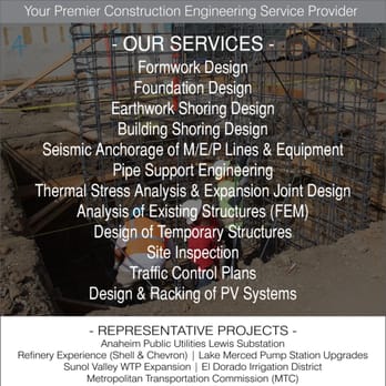 Zenith Engineers - Zenith Line Card - Structural Engineers Near Me - Pleasanton, California