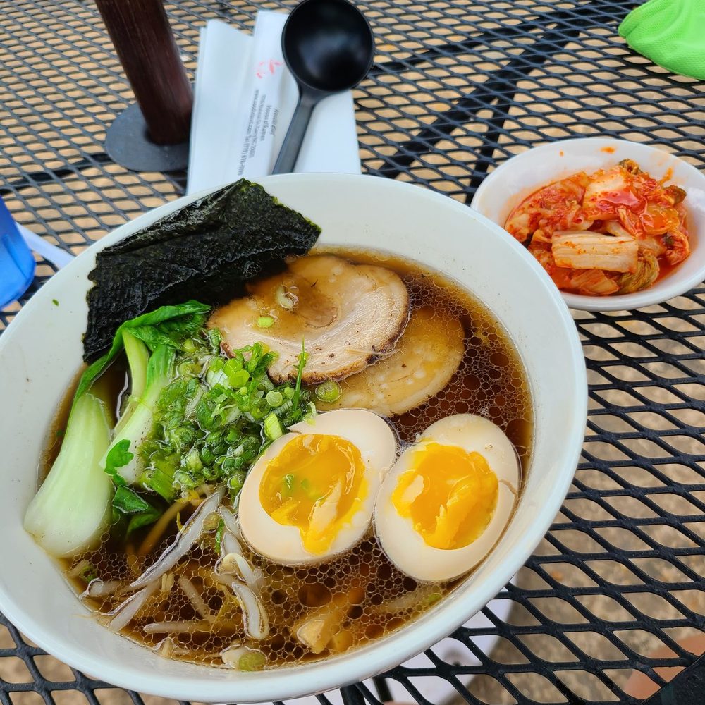 Noodle Boulevard - Shoyu ramen with a side of kim chi - Ramen Near Me - Cary, North Carolina Noodle Boulevard - Shoyu ramen with a side of kim chi - Ramen Near Me - Cary, North Carolina