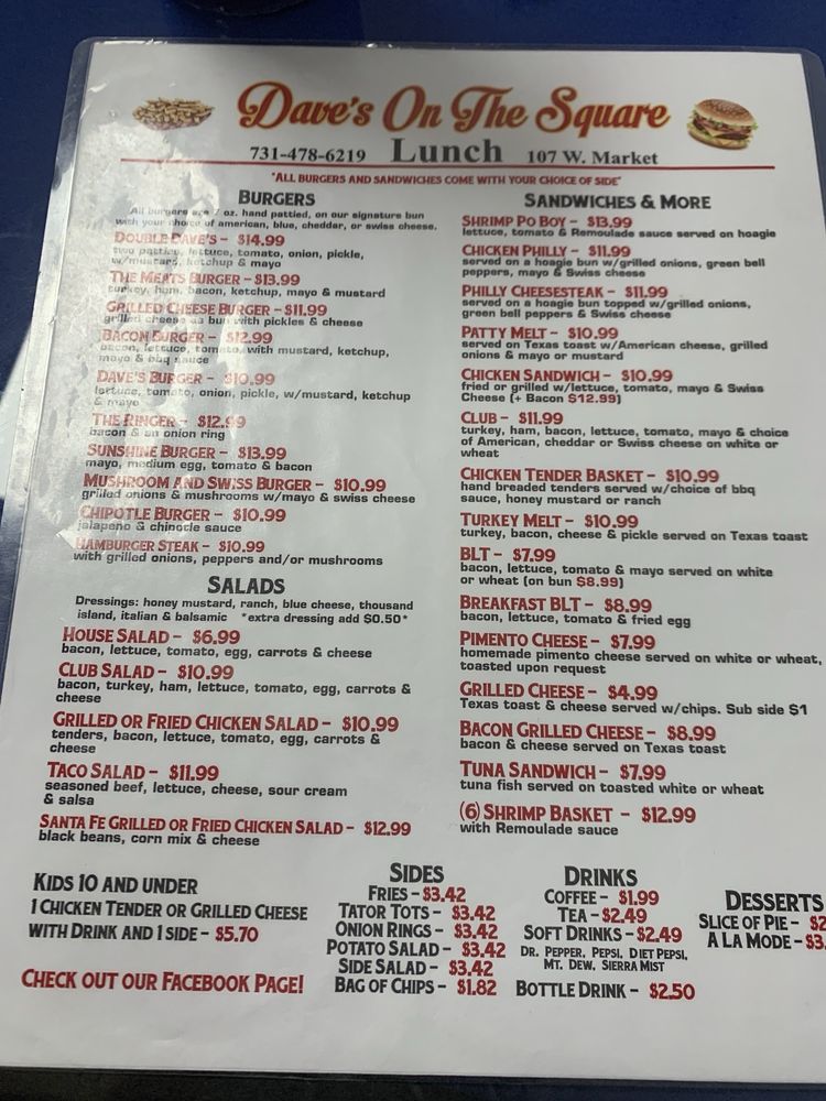 Dave's On the Square Logo