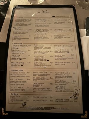 Menu photo 4 Da Andrea - Chelsea New York, NY Menu photo 4 Da Andrea - Chelsea New York, NY