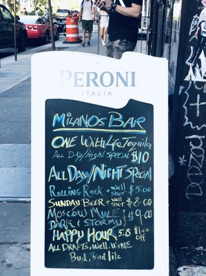 Menu photo 3 Milano's Bar New York, NY