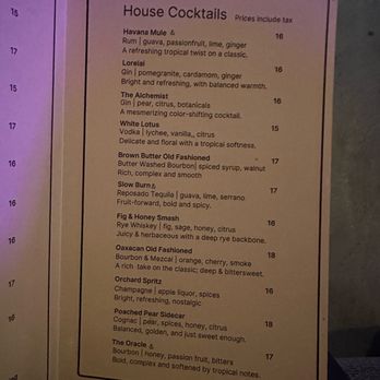 Neat & Noir - Menu - Cocktail Bars Near Me - Fresno, California