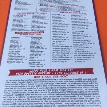 Rodeo Goat - Menu - Burgers Near Me - Dallas, Texas
