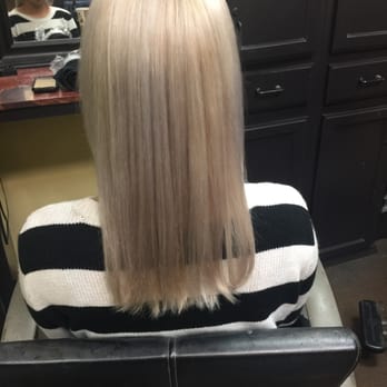 Allen James Salon - Ashley Folk got me from natural black to platinum hair. - Hair Salons Near Me - Tustin, California
