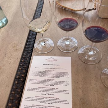 Chimney Rock Winery - Offerings for our tasting - Wineries Near Me - Napa, California
