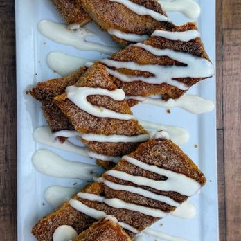 Blu Jam Cafe - Churro Waffle 3/5 too sweet - Breakfast & Brunch Near Me - Los Angeles, California