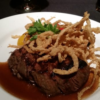 Sevy's Grill - Smokehouse filet. Love me some crispy onions. My boyfriend had the NY strip steak and his was great too. - American Near Me - Dallas, Texas Sevy's Grill - Smokehouse filet. Love me some crispy onions. My boyfriend had the NY strip steak and his was great too. - American Near Me - Dallas, Texas