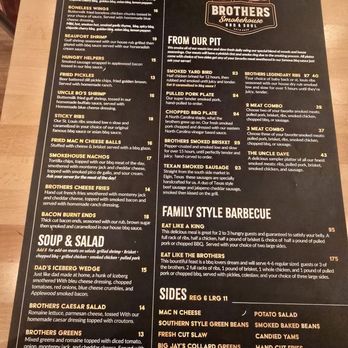 Brothers Smokehouse - Full menu - Barbeque Near Me - Ramsey, New Jersey