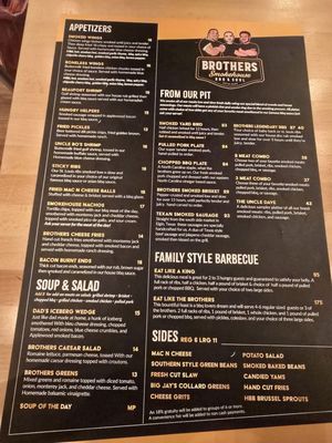 Menu photo 2 Brothers Smokehouse Ramsey, NJ