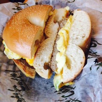 Caffe Caffe - North Hullen - Sausage, egg, cheese bagel sandwich - Coffee & Tea Near Me - Metairie, Louisiana
