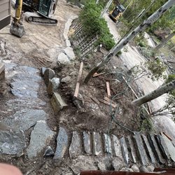 Joe Pardue Excavation - Placed stones for steps