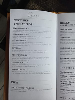 Menu photo 2 Origen Signature Cooper City, FL Menu photo 2 Origen Signature Cooper City, FL