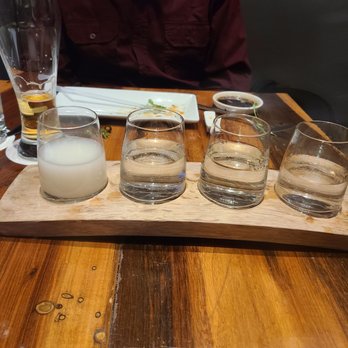Morimoto Napa - Sake flight - Japanese Near Me - Napa, California