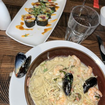 1933 Lounge - Seafood pasta and the 1902 roll - Steakhouses Near Me - Fishers, Indiana