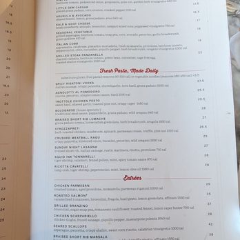 North Italia - Menu - Italian Near Me - Henderson, Nevada