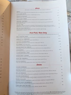 Menu photo 3 North Italia Henderson, NV