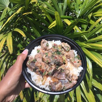 Poke Stop - Seared Ahi Bowl, $9.95. It doesn't look very appetizing but it was tasty! - Hawaiian Near Me - Mililani, Hawaii Poke Stop - Seared Ahi Bowl, $9.95. It doesn't look very appetizing but it was tasty! - Hawaiian Near Me - Mililani, Hawaii