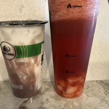 Tea Amo - Watermelon green tea Taro mess latte - Bubble Tea Near Me - Manteca, California Tea Amo - Watermelon green tea Taro mess latte - Bubble Tea Near Me - Manteca, California
