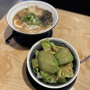 Kippo Ramen - Avocado salad and Tonkotsu (Black) - Ramen Near Me - Baltimore, Maryland