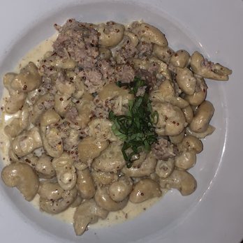Trattoria Stella - Mustard cream sausage Rigate - Italian Near Me - Denver, Colorado Trattoria Stella - Mustard cream sausage Rigate - Italian Near Me - Denver, Colorado
