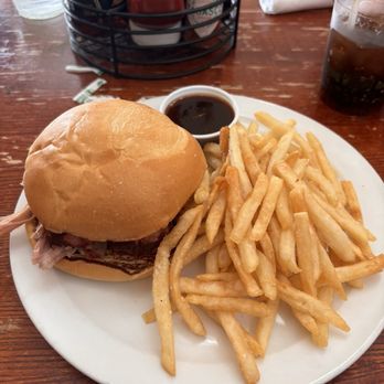 The Boathouse at Forest Park - Pulled Pork with Fries - New American Near Me - Saint Louis, Missouri The Boathouse at Forest Park - Pulled Pork with Fries - New American Near Me - Saint Louis, Missouri
