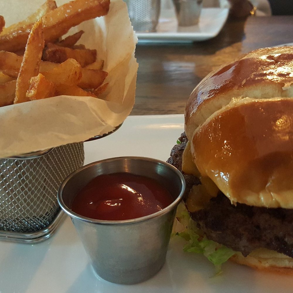 Grill 89 - The 89 Burger w/fries & Ketchup - New American Near Me - Westmont, Illinois Grill 89 - The 89 Burger w/fries & Ketchup - New American Near Me - Westmont, Illinois