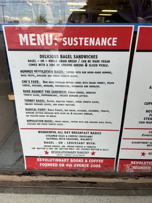 Menu photo 5 Revolutionary Grounds Books and Coffee Tucson, AZ