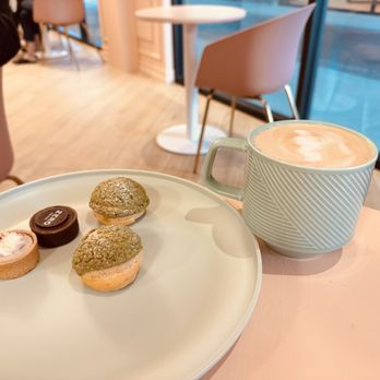 Zero Gradi - a plate of pastries and a cup of coffee - Gelato Near Me - Mckinney, Texas