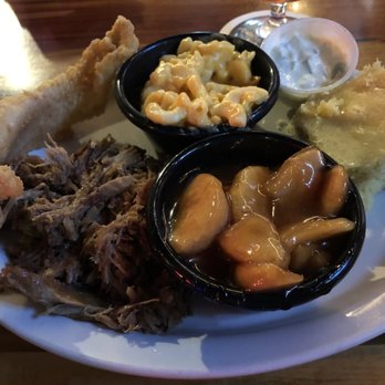 Barbecue And Bourbon - 2 Meat Platter with catfish and Pulled Pork - Barbeque Near Me - Speedway, Indiana Barbecue And Bourbon - 2 Meat Platter with catfish and Pulled Pork - Barbeque Near Me - Speedway, Indiana