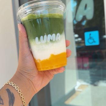 Luma Coffee Lounge - Iced mango matcha latte - Cafes Near Me - Redwood City, California Luma Coffee Lounge - Iced mango matcha latte - Cafes Near Me - Redwood City, California