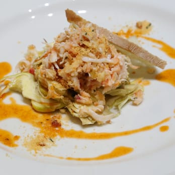 Glauco - Insalata di granseola con crudo di carciofi e croccante di pane @ristoranteglauco - Seafood Near Me - Milan, Michigan Glauco - Insalata di granseola con crudo di carciofi e croccante di pane @ristoranteglauco - Seafood Near Me - Milan, Michigan